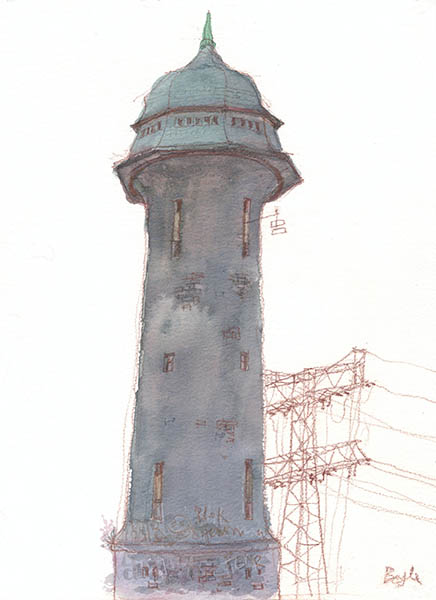 Frank Boyle Drawing And Painting Wasserturm